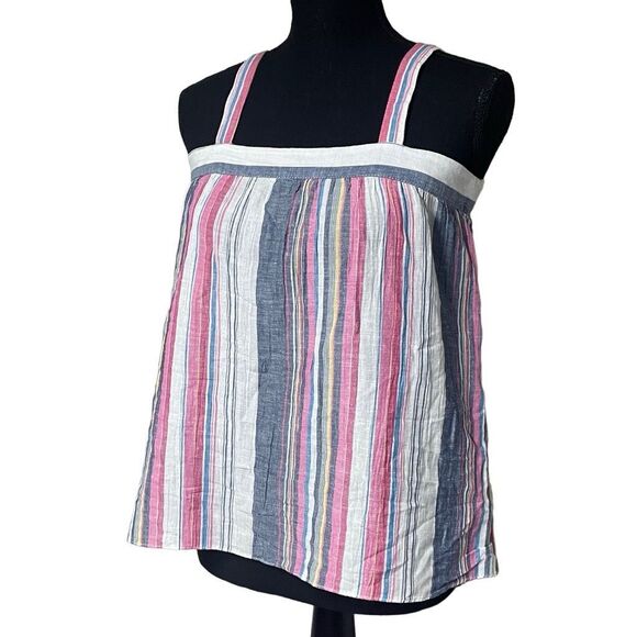 GAP Tops - Love by GAP Multi Striped Linen Blend Top MI020
